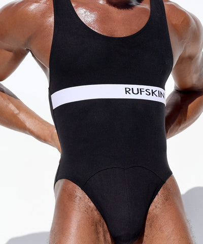 RUFSKIN® TREY BLACK Stretch Double-Sided Brushed Knit Bodysuit