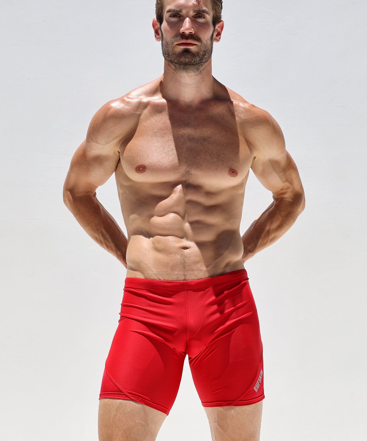 Red lycra clearance shorts