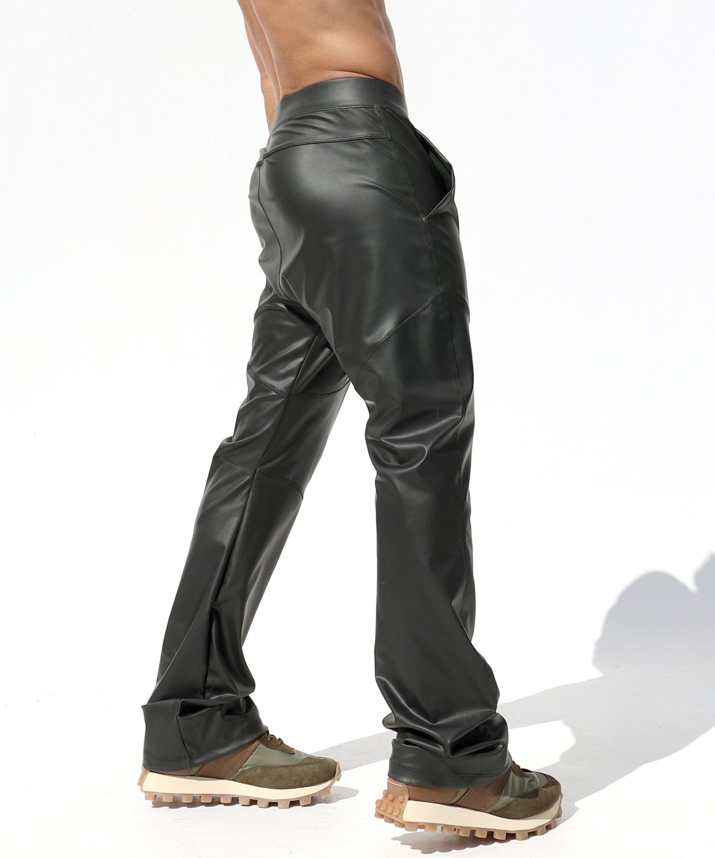RUFSKIN® DELUXE SALAMANDER Stretch Sport-Lounge Pants Crotch Vegan Leather Drop