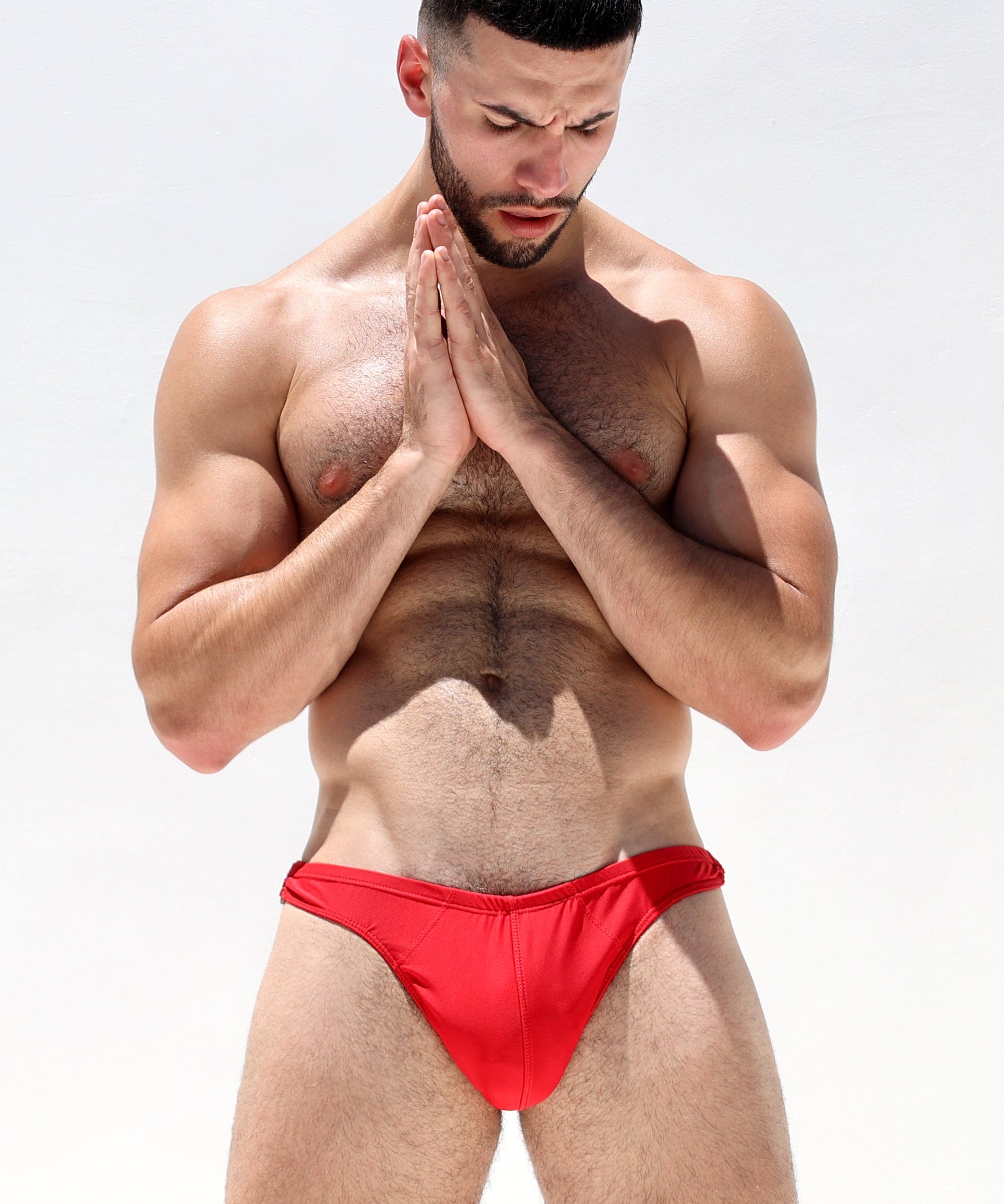 RUFSKIN® TYSON RED Stretch-Nylon Euro-Cut Bikini Sport Underwear